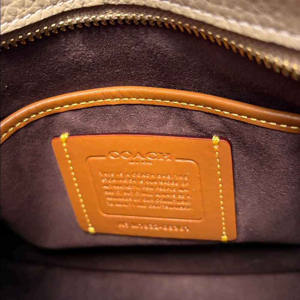 Coach Emery Leather Crossbody Bag in Mocha Pebbled Leather - Picture 5 of 16